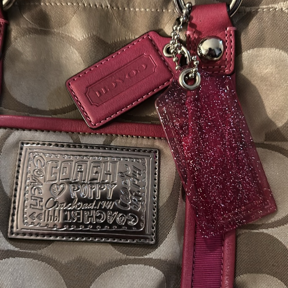 Coach Poppy Signature Spotlight Two-Way Bag - Picture 8 of 11